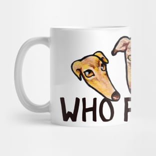 Who Farted funny greyhound Mug